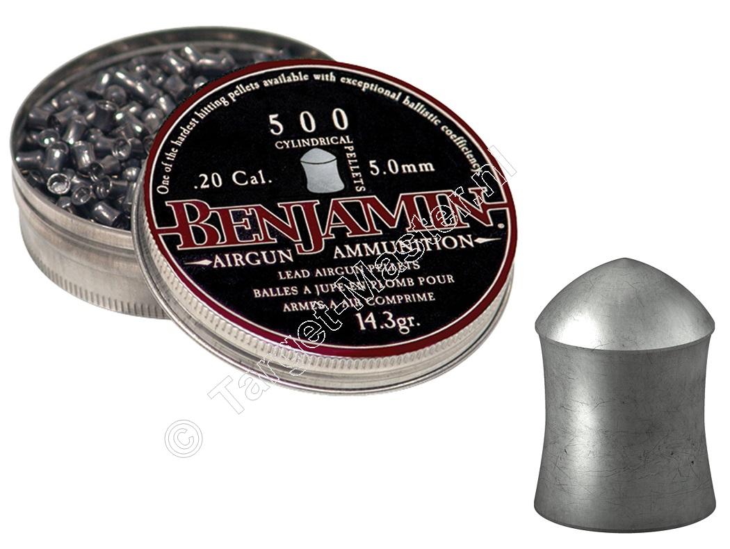 Benjamin Cilindrical 5mm Airgun Pellets tin of 500